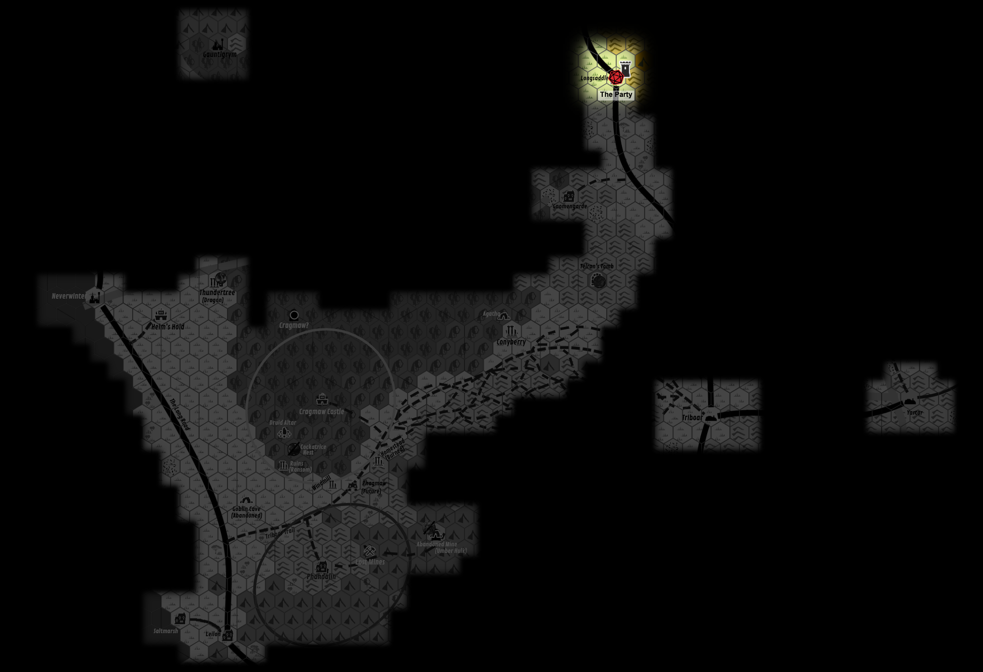 Region Explored So Far